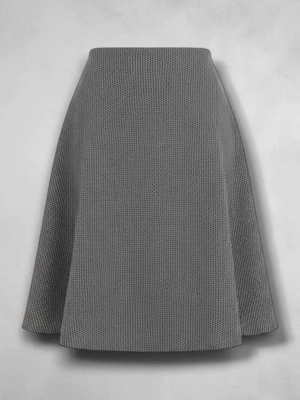 Ann Taylor Black & White Geo Texture Midi Skirt - Picture 1 of 5